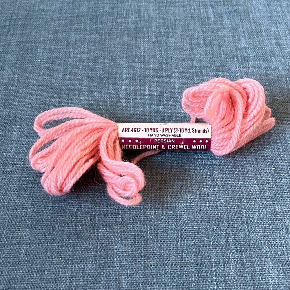 Pink Needlepoint Thread Yarn